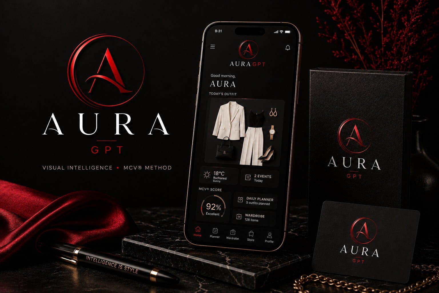 Aplicația Aura MCV: outfit zilnic, scor MCV® și planner