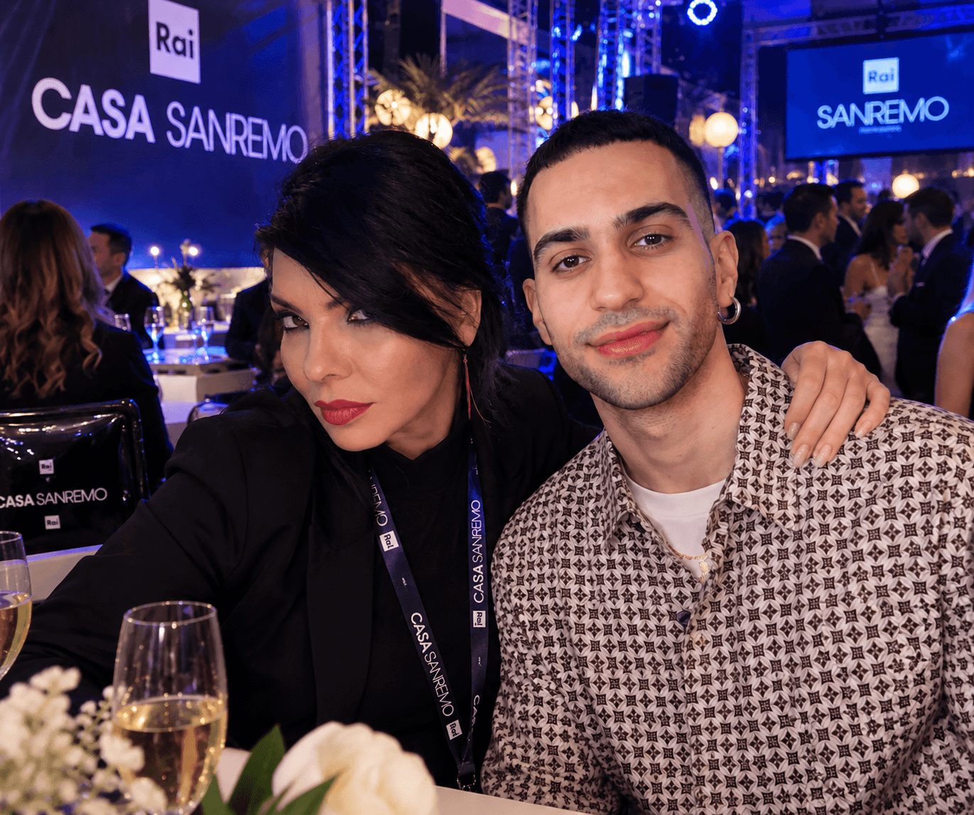 Aura Anghel cu acreditare RAI la gala Casa Sanremo