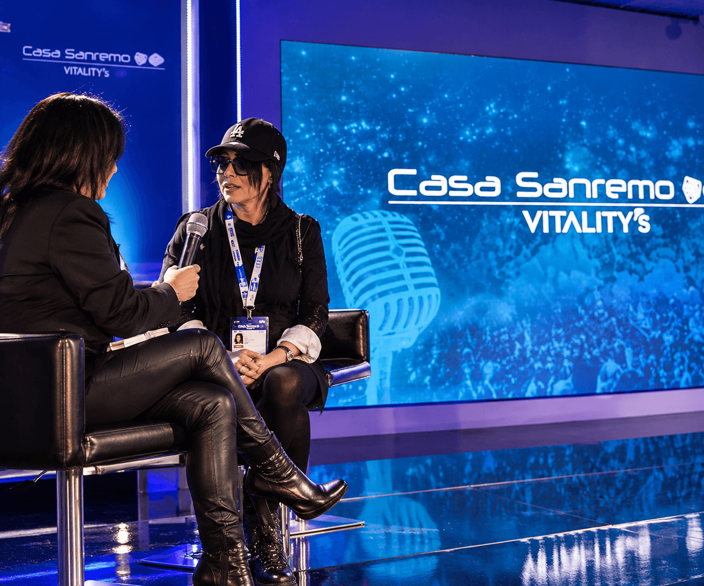 Aura Anghel intervievata la Casa Sanremo